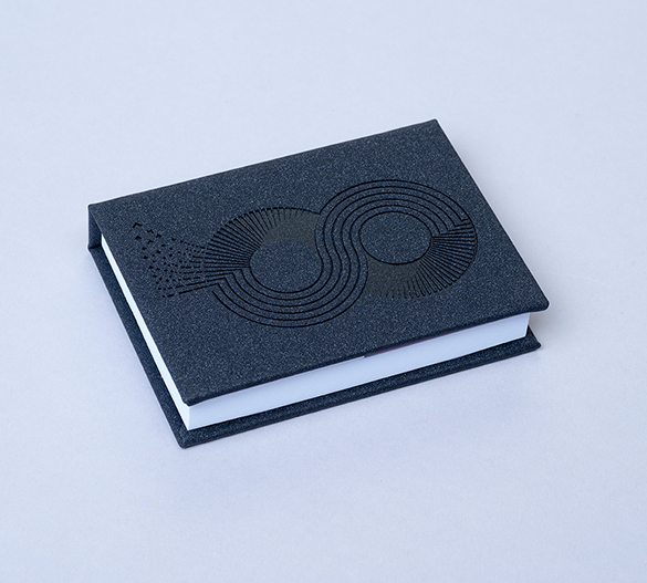PM100-VERONA Set de notas adhesivas con cubierta de tapa dura PU
