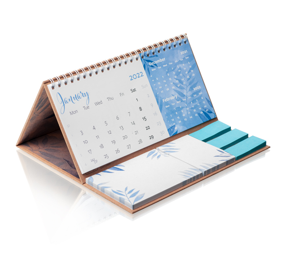 PM202-KRAFT Calendario de cubierta dura de papel kraft