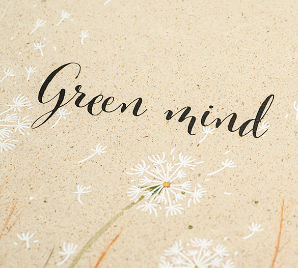 MN11-GRASS Mindnotes® con cubierta blanda de papel hierba 