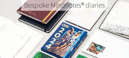 Individually printed Mindnotes® diaries 2024